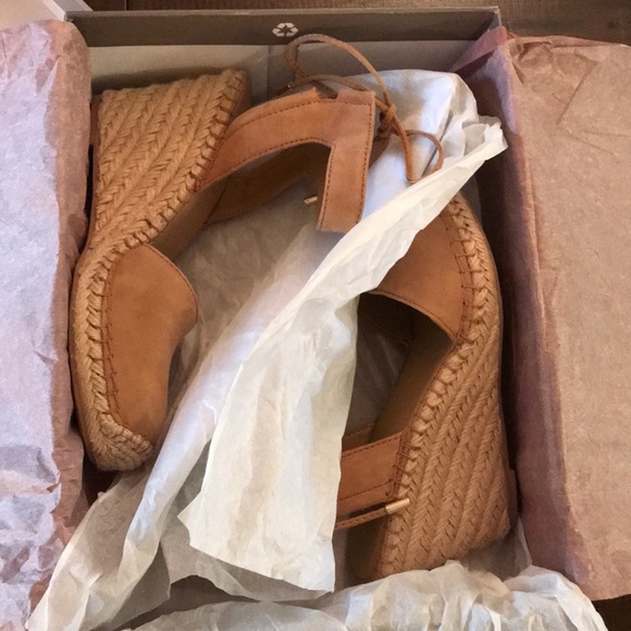 LNIB~ Franco Sarto Mariska Suede Espadrille Wedges - Picture 8 of 8